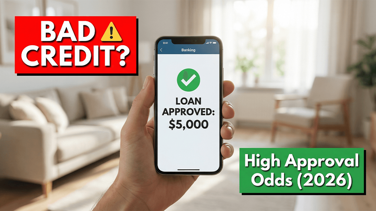 Best personal loans for bad credit 2026 high approval odds loan approved notification